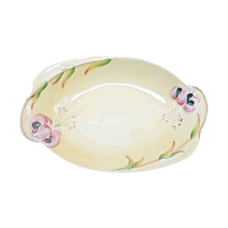 Royal Winton Dish With Yellow Ground and Floral Design