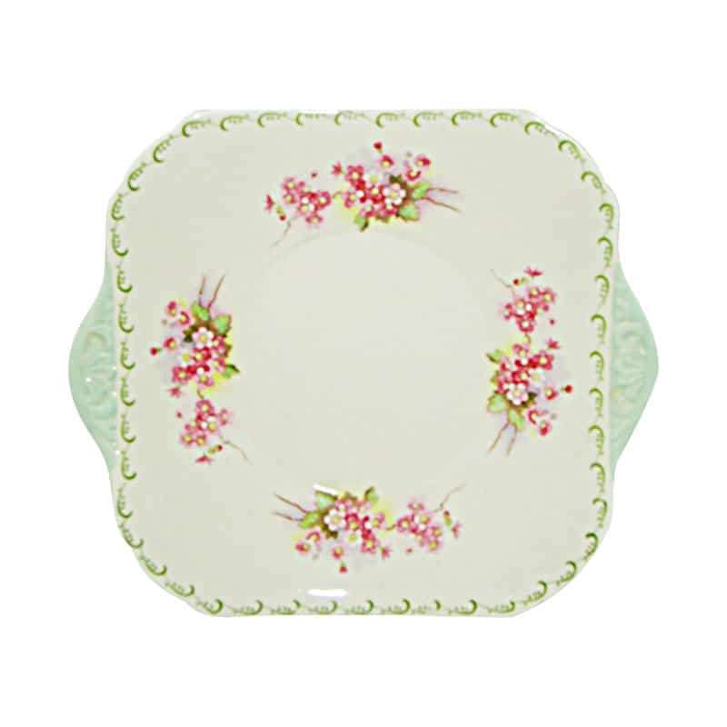 Shelley Blossom Pattern Cake Plate