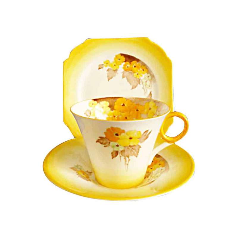 Shelley Phlox Pattern Tea Trio