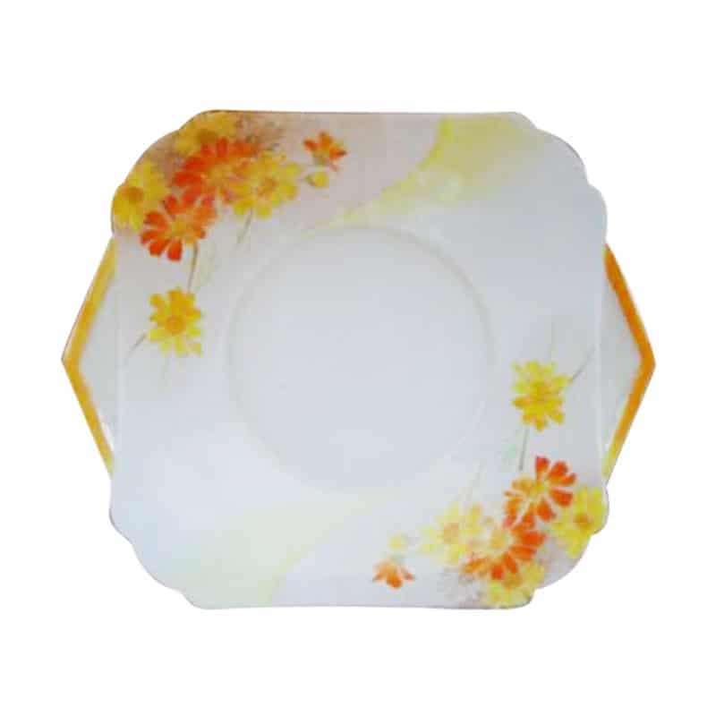 Shelley Oxford Pattern Large Cake Plate
