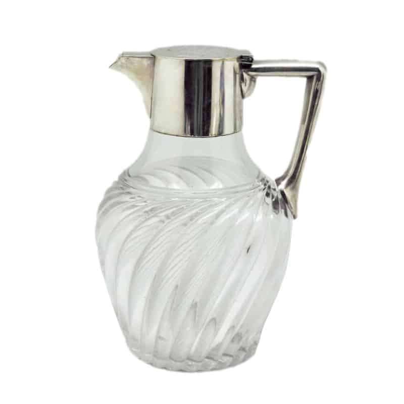 German Friedlander Silver and Crystal Claret Jug