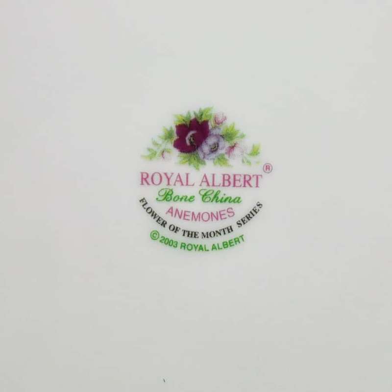 Royal Albert March Large Cake Plate Flowers Of The Month