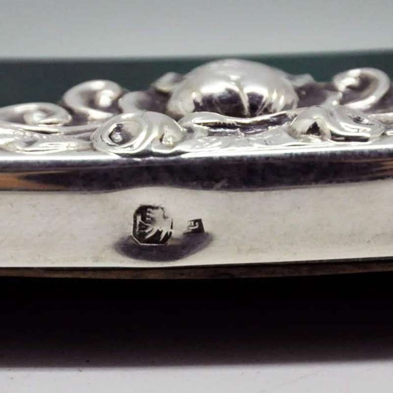 Portuguese Silver Table Mirror