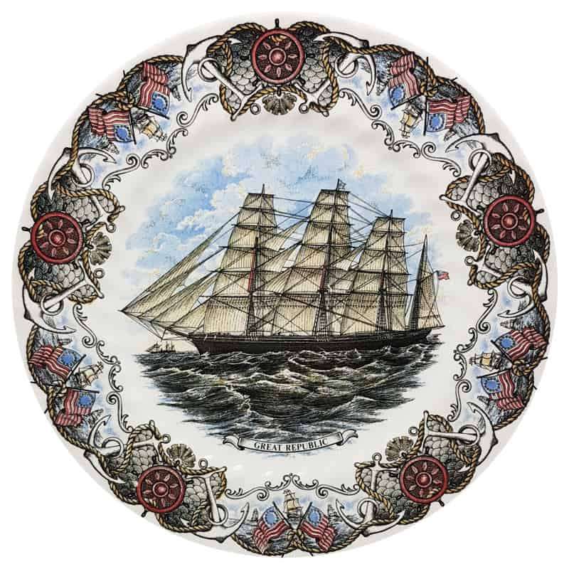 Currier and Ives Great Republic Plate by Churchill
