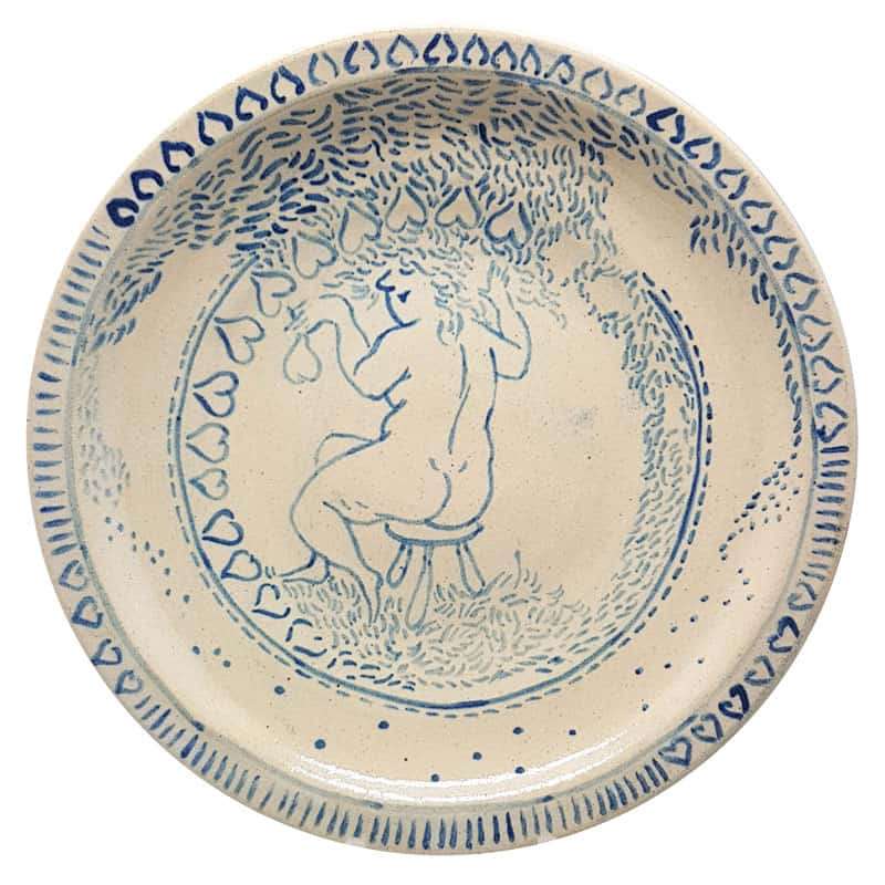 Tim Morris Blue and White Plate
