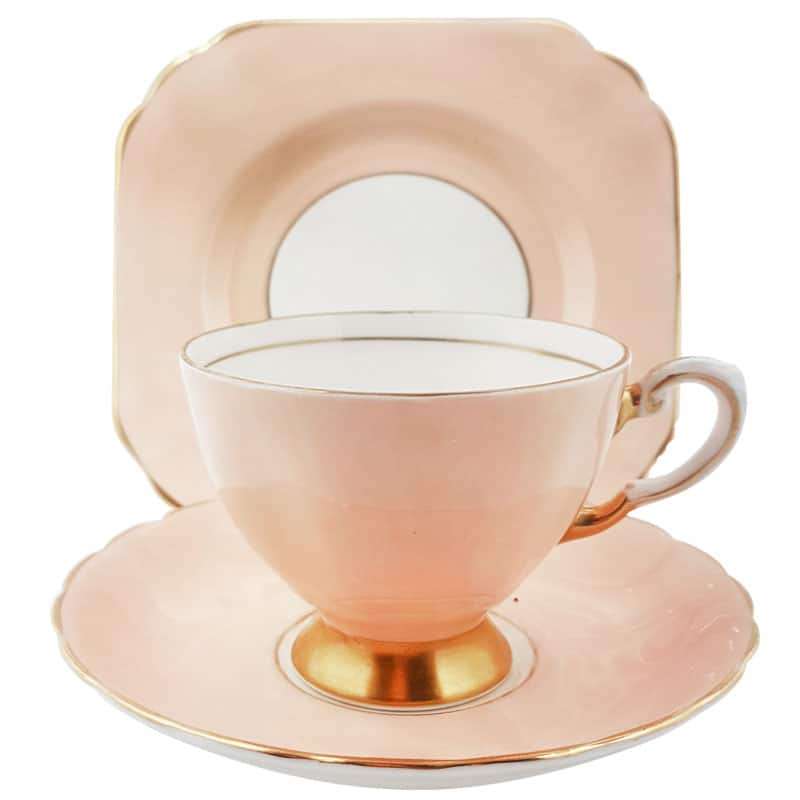 Tuscan Bone China Trio Peach