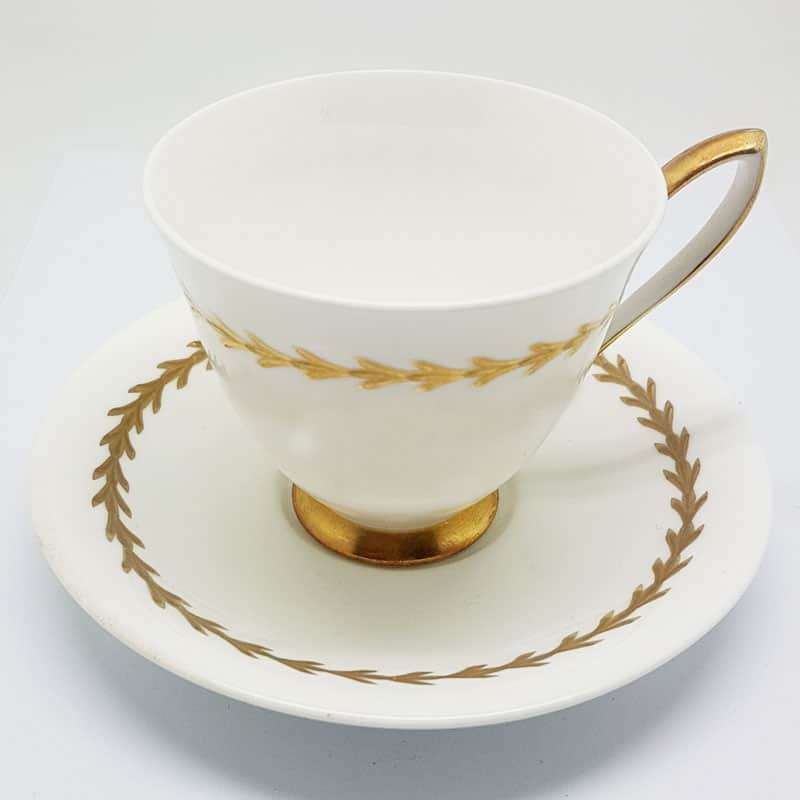 Royal Albert Gold and White Duo