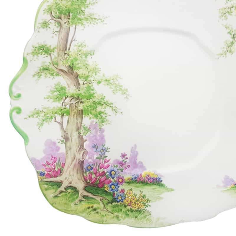 Royal Albert Greenwood Tree Cake Plate