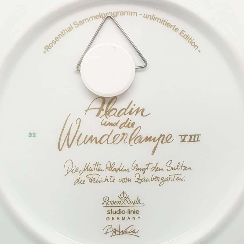Aladdin Mother Brings The Sultan Fruit Rosenthal Studio Line Plate 8