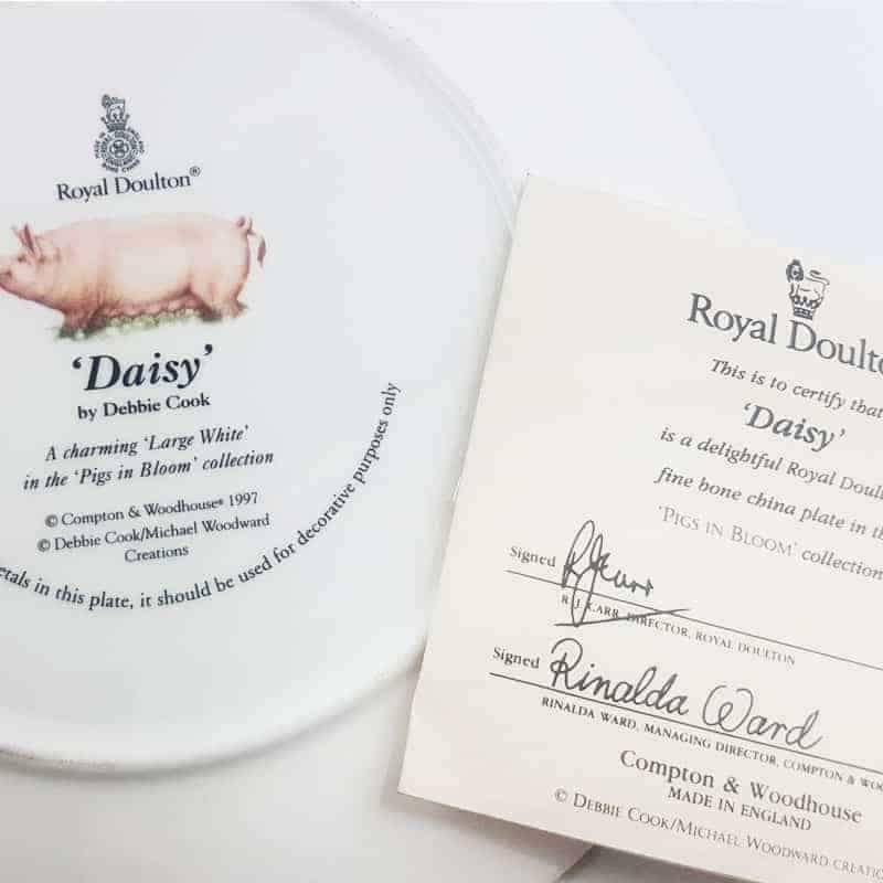 Royal Doulton Pigs in Bloom Daisy