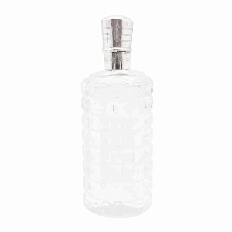 French Small Silver Top Perfume Bottle