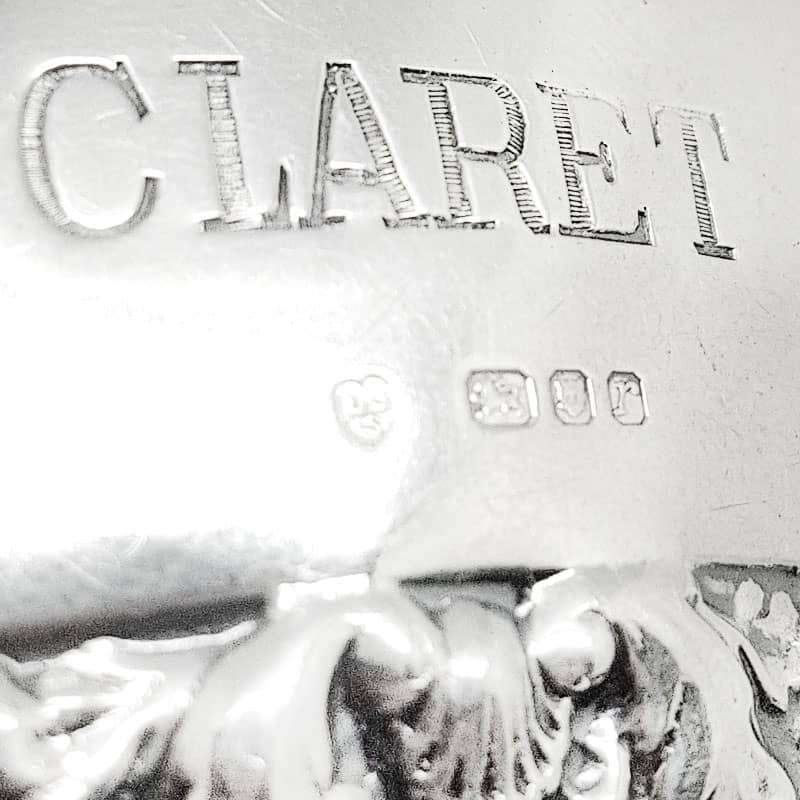 Hallmarked Silver Claret Decanter Label London