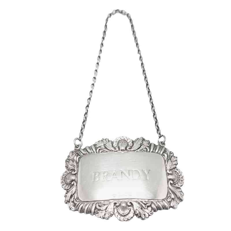 Hallmarked Silver Decanter Brandy Label