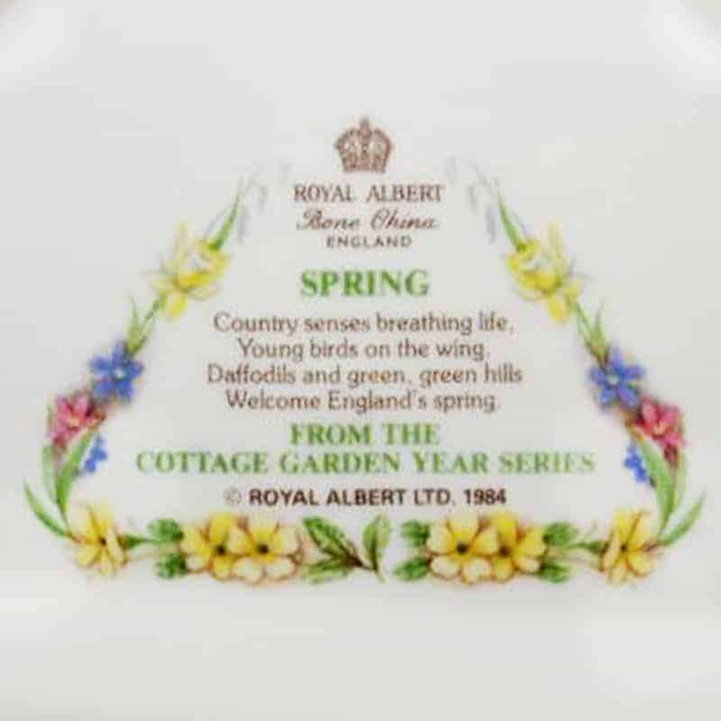 Royal Albert Cottage Garden Series Spring Collectable Plate