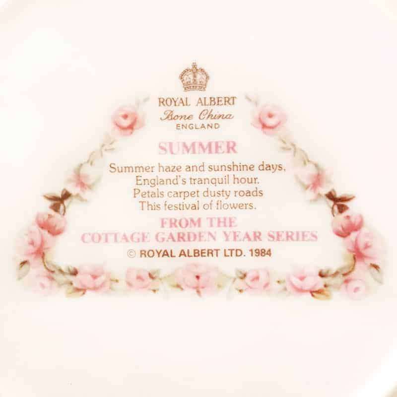 Royal Albert Cottage Garden Series Summer Collectors Plate