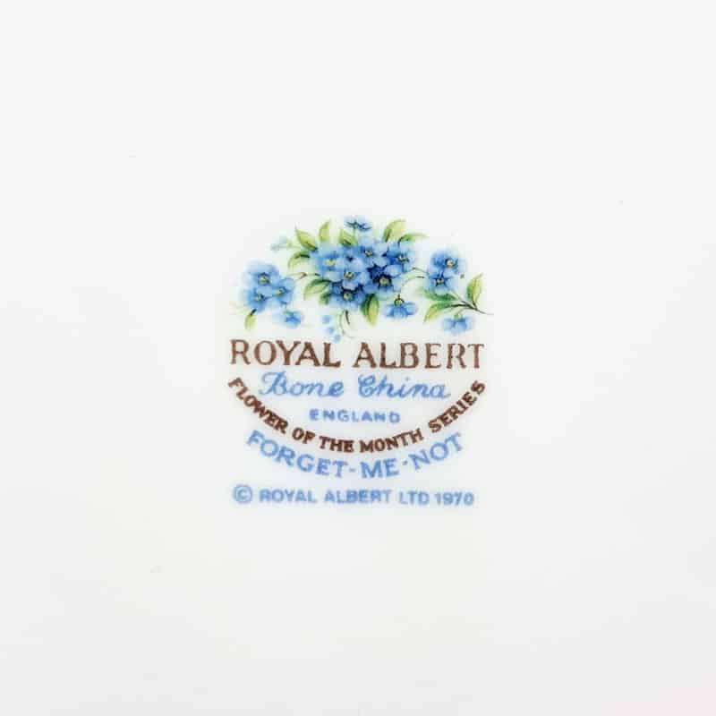 Royal Albert July Forget Me Not Flower of the Month Tea  Duo