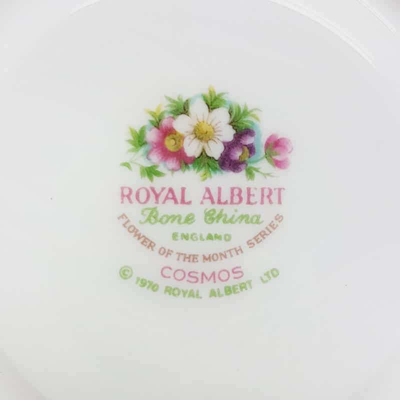 Royal Albert October Cosmos Flower of the Month Tea Duo