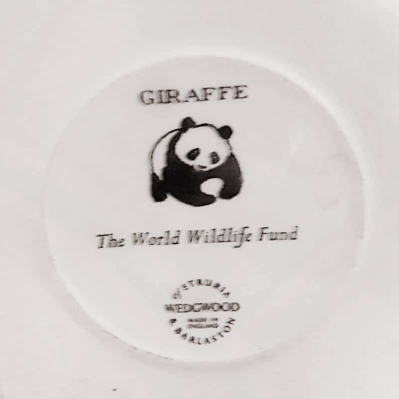 Wedgwood World Wildlife Fund Small Giraffe Plate