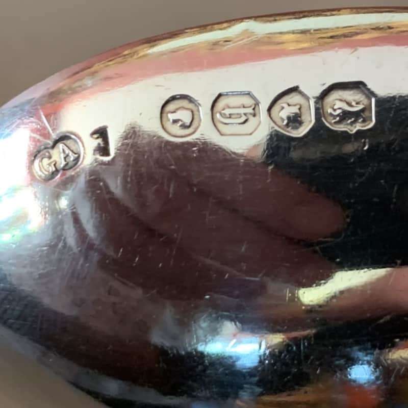 Rare Hallmarked Silver Spoon By George W Adam Chawner and Co London 1870