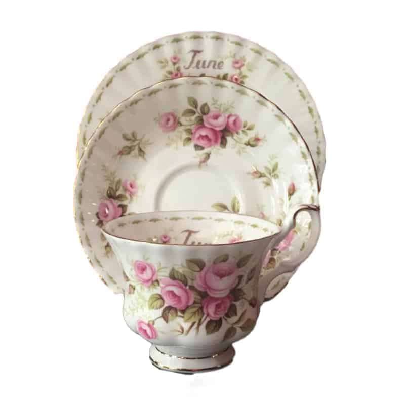 Royal Albert June Flower Of The Month June Roses Trio