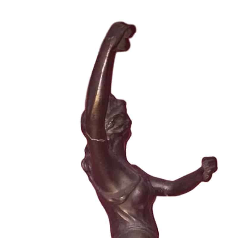 Decorative Spelter Figure Of A Dancing Maiden 42 cm Height