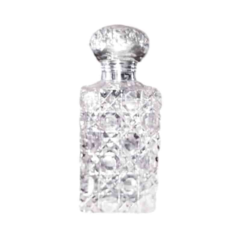 Unusual Square Perfume Bottle London 1897