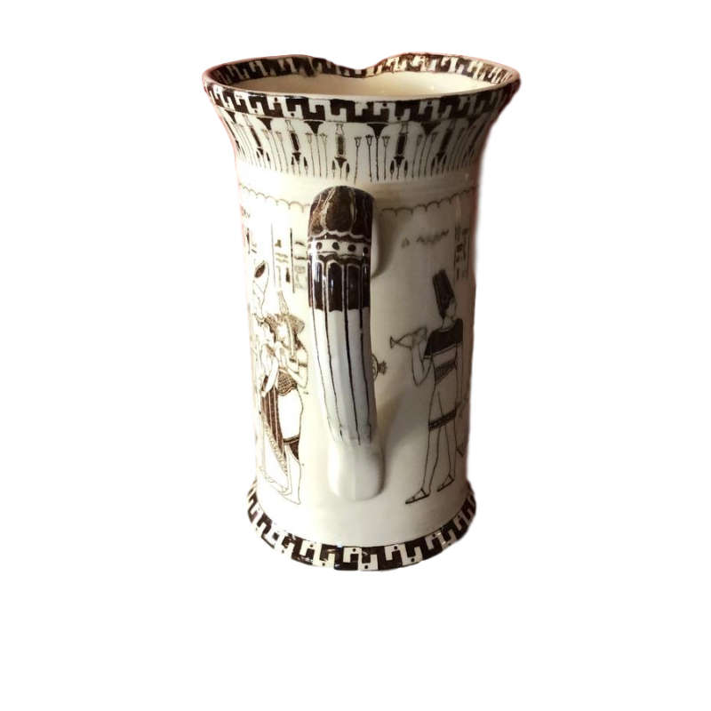 Rare Dark Brown  and Cream  Egyptian Series Concord Jug