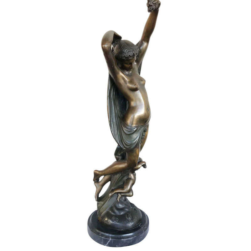 Art Nouveau Bronze of a Lady by Auguste Moreau