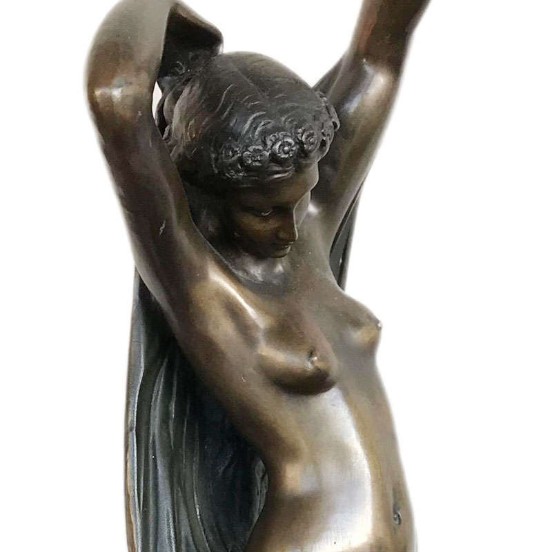 Art Nouveau Bronze of a Lady by Auguste Moreau