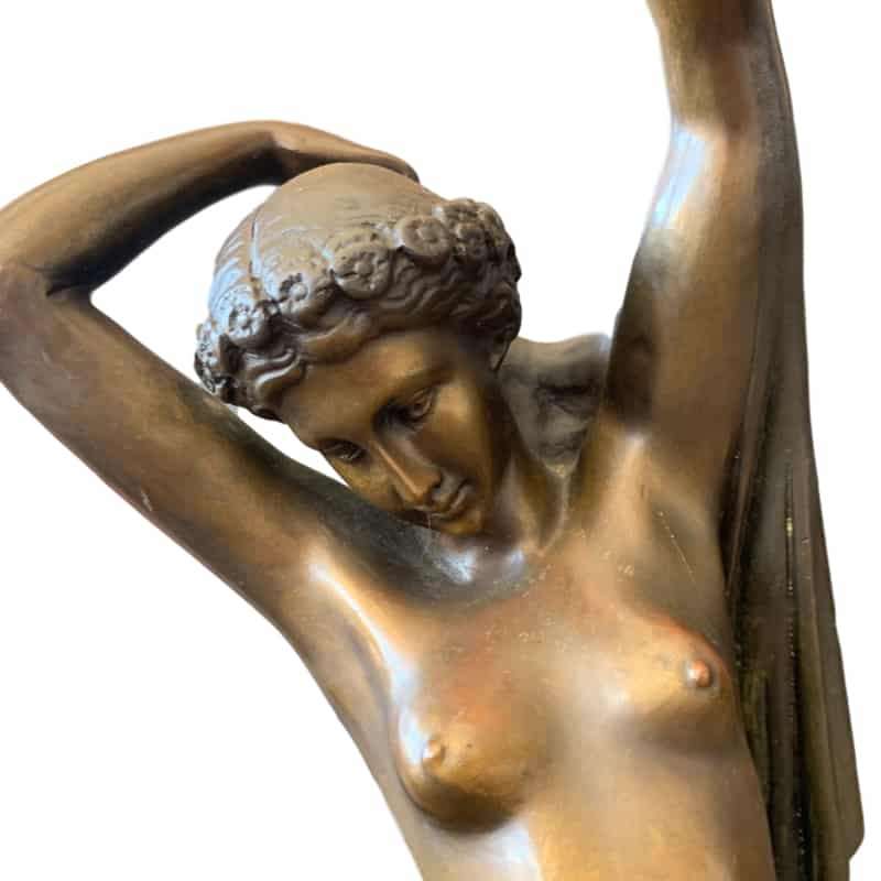 Art Nouveau Bronze of a Lady by Auguste Moreau