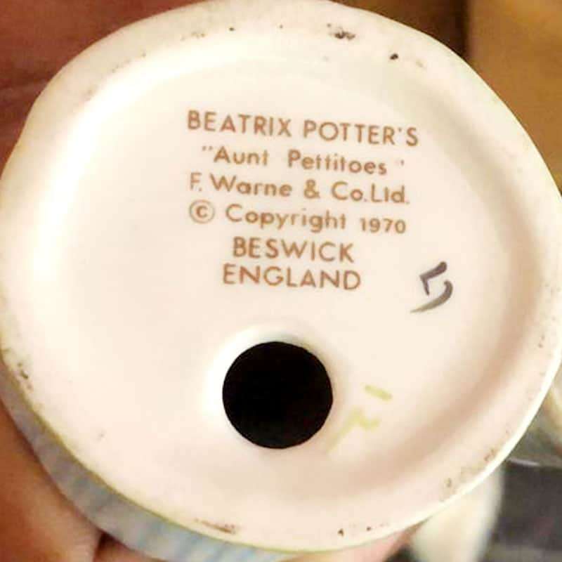 Beswick Beatrix Potter Aunt Pettitoes