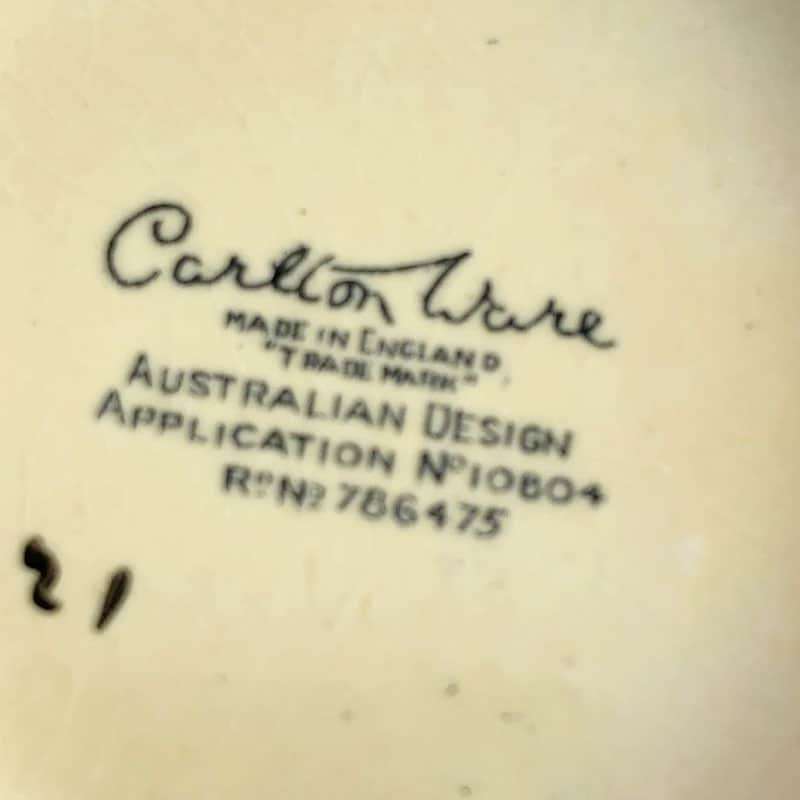 Carlton Ware Anemone Tea For Two Art Deco