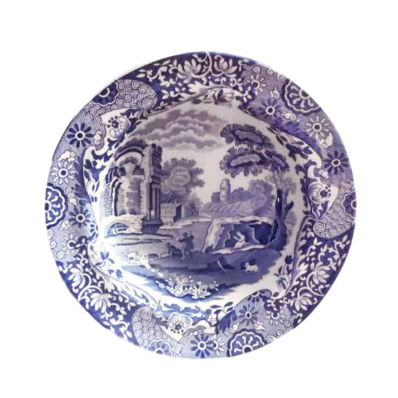 Copeland Spode Blue Pudding Bowl Old Marking