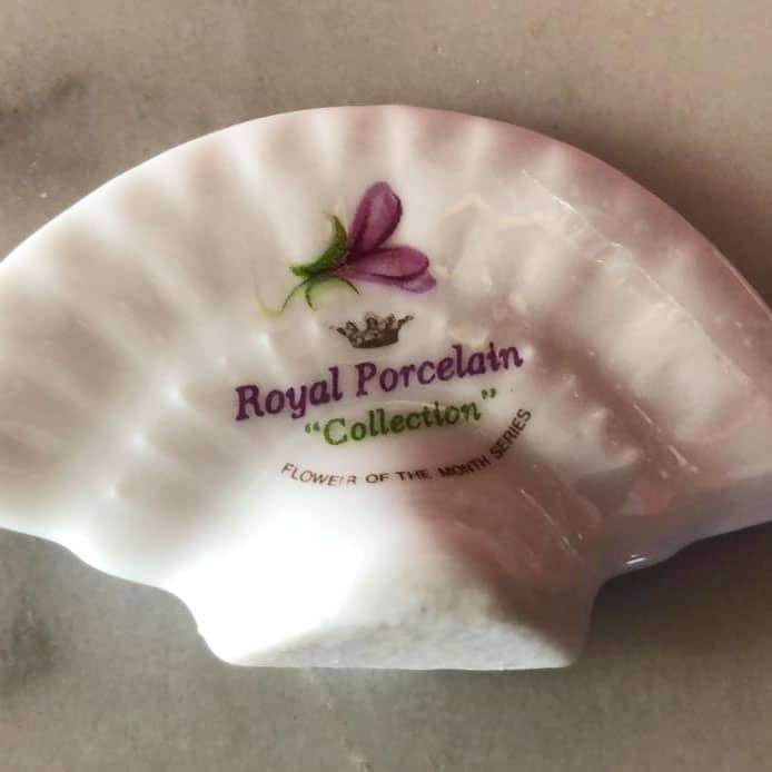 Royal Albert February  Flower Of The Month Name Holder