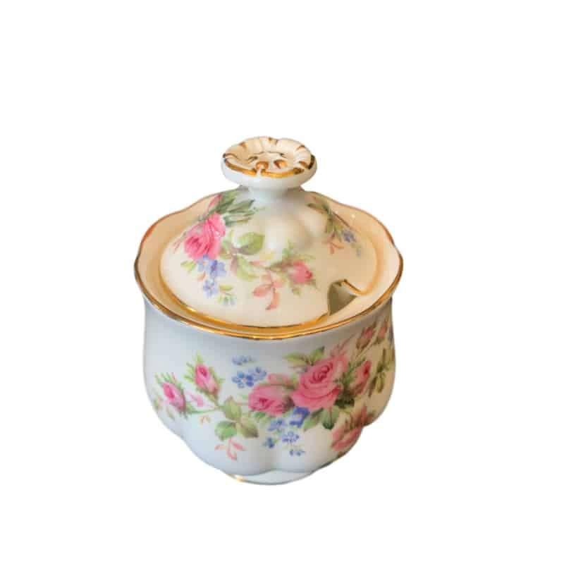 Royal Albert  Moss Rose  Jam Jar and Cover