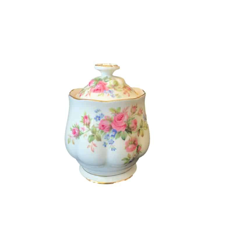 Royal Albert  Moss Rose  Jam Jar and Cover