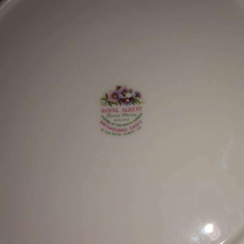 Royal Albert Flowers Of The Month September  Large Cake Plate