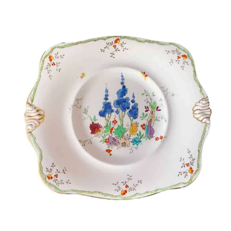 Tuscan China Blue Bell Large Cake Plate