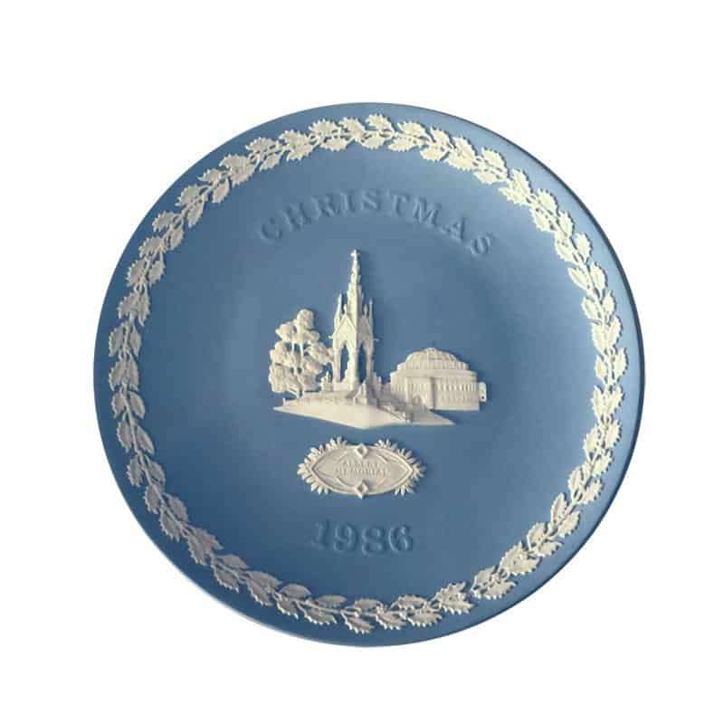 Wedgwood Christmas Plate 1986 Albert Memorial