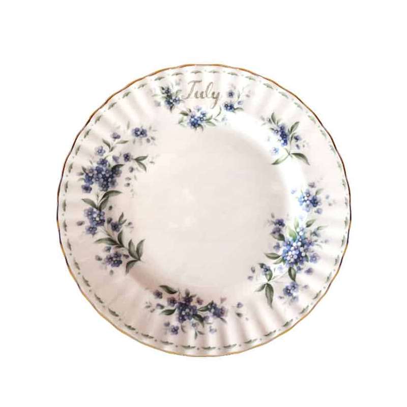 Royal Albert Flower Of The MonthJuly Fish Plate