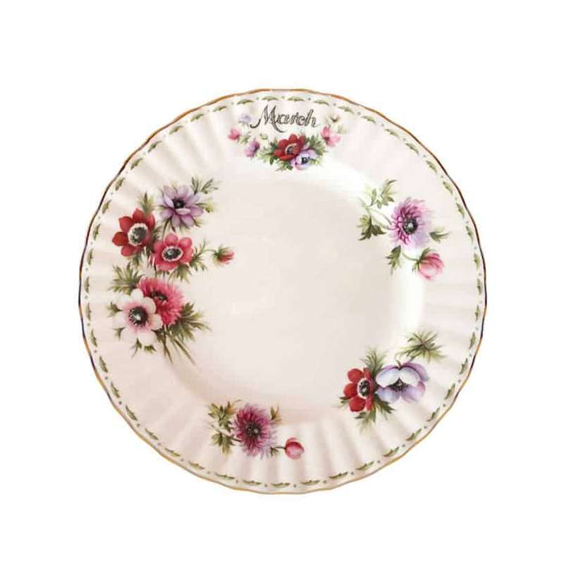 Royal Albert Flower Of The Month  March Fish Plate