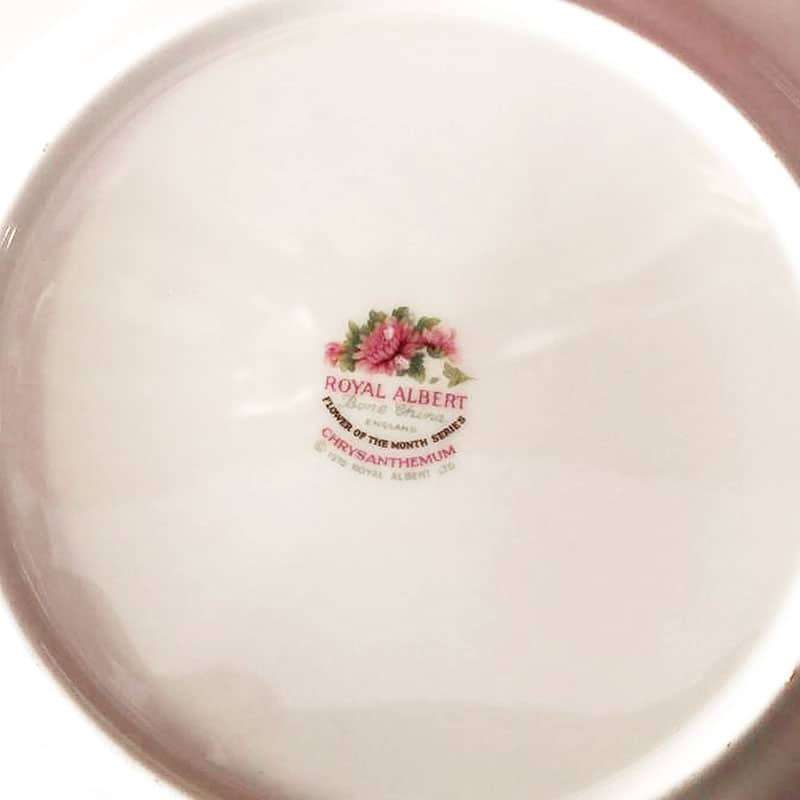 Royal Albert November Fish Plate Flower Of The Month