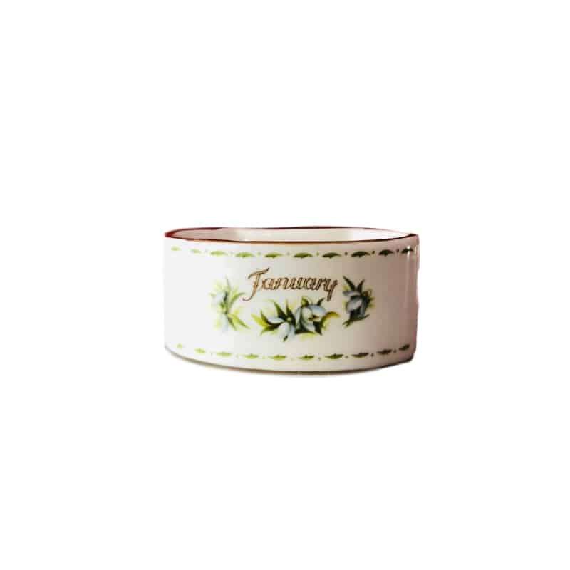 Royal Albert January Flower Of The Month Serviette Ring