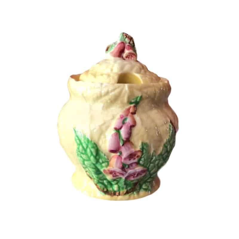 Carlton Ware Foxglove Preserve Jar Yellow