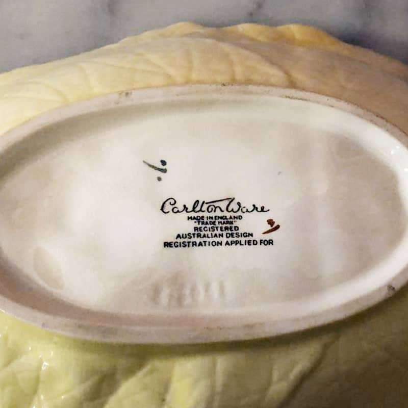 Carlton Ware Foxglove Large  Yellow Bowl