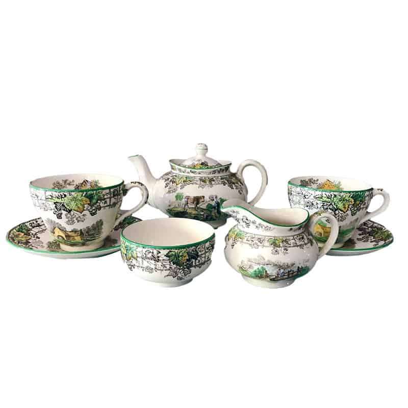 Copeland Spode Byron Pattern Bachelor Tea Set