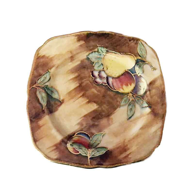 H & K Tunstall Autumn Hand Painted Cake Plate
