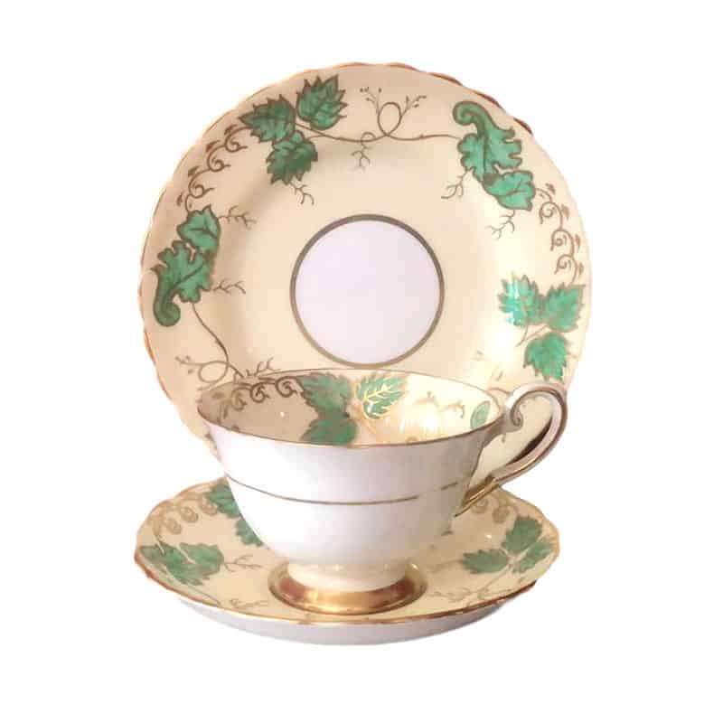 Tuscan China Green Leaf Trio c8871s