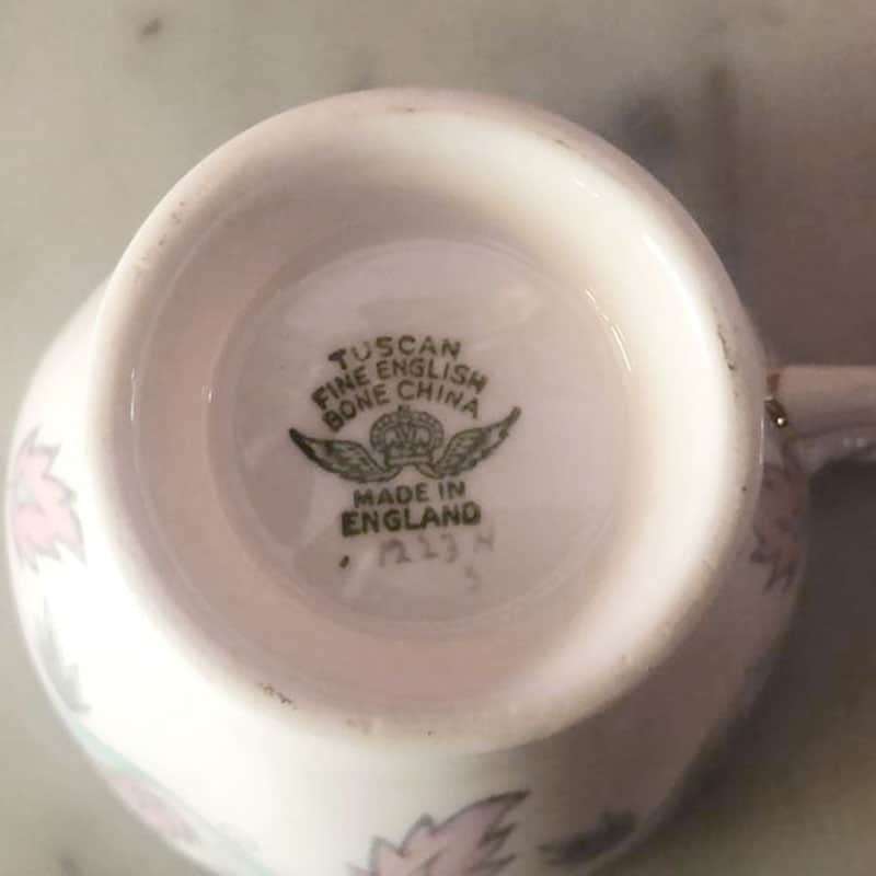 Tuscan China Pink Leaf Trio 1223h