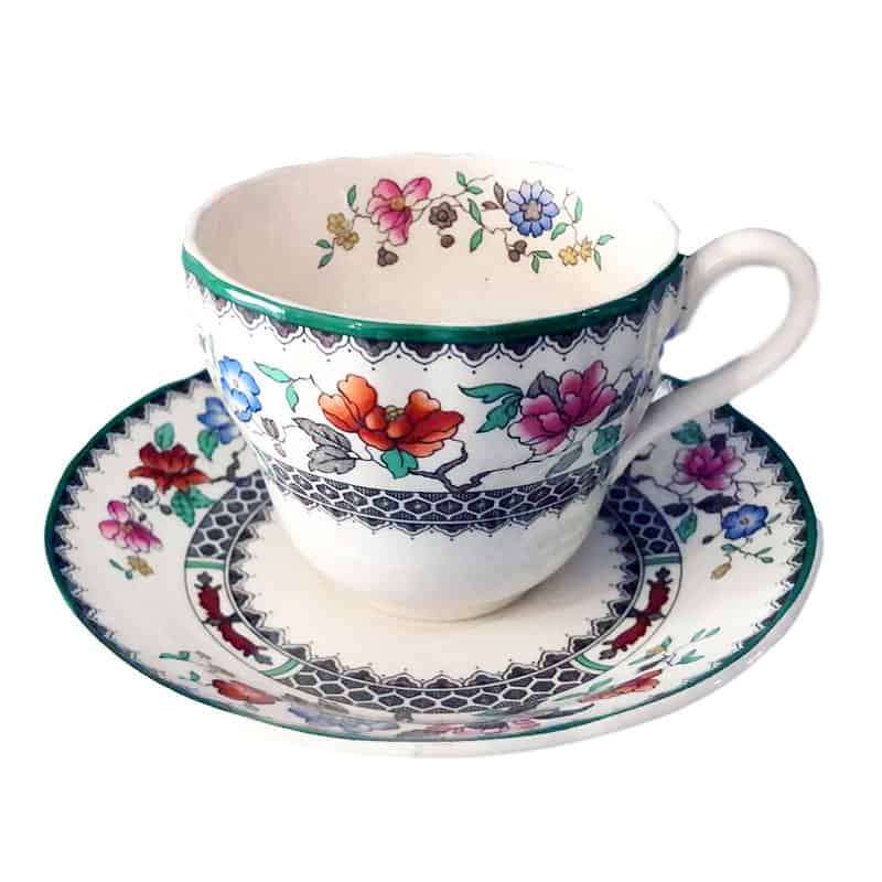 Copeland Spode Chinese Rose Tea Duo